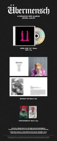 G-DRAGON - 3RD ALBUM [Übermensch] (PHOTOCARD ALBUM ver. (NFC)) in Saudi Arabia