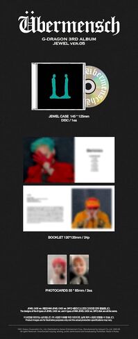 G-DRAGON - 3RD ALBUM [Übermensch] (PHOTOCARD ALBUM ver. (NFC)) in Saudi Arabia