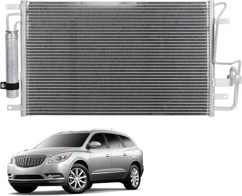 OCPTY Aluminum A/C Condenser Replacement Fit for 2005-2009 for Hyundai Tucson 2.0L 2005-2009 for Hyundai Tucson 2.7L 2005-2010 for Kia Sportage 2.0L 2005-2010 for Kia Sportage 2.7L in Saudi Arabia