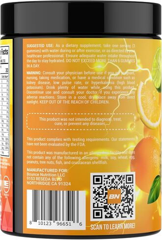 Electrolyte Gummies – Hydration & Energy Blend for Running, Workouts & Sports – Endurance Chews with Sodium, Potassium, Magnesium for Men & Women, Caffeine Free, Vegan (75ct, Blueberry Splash) in Saudi Arabia