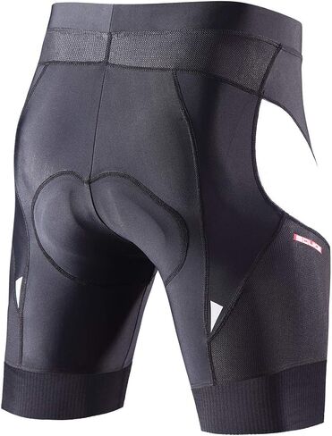 Men's Cycling Shorts Padded Bicycle Riding Half Pants Bike Biking Cycle Tights Black-Blue in Kuwait
