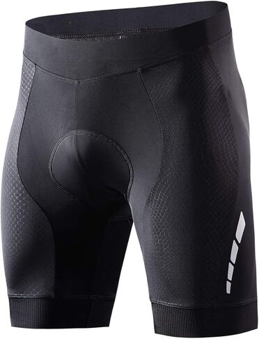 Men's Cycling Shorts Padded Bicycle Riding Half Pants Bike Biking Cycle Tights Black-Blue in Kuwait
