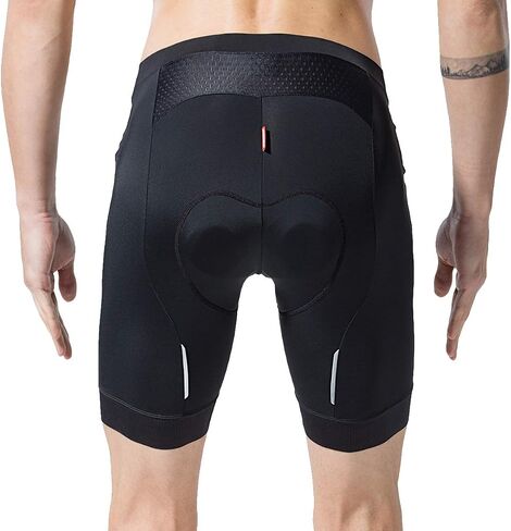 Men's Cycling Shorts Padded Bicycle Riding Half Pants Bike Biking Cycle Tights Black-Blue in Kuwait