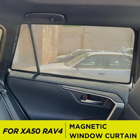 نافذة مغناطيسية للنافذة الشمسية لتويوتا RAV4 XA50 (2020-2024) نافذة خصوصية للركاب الخلفية نافذة SUNSHADES RAV4 in Saudi Arabia