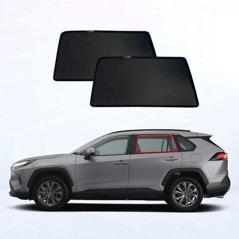 نافذة مغناطيسية للنافذة الشمسية لتويوتا RAV4 XA50 (2020-2024) نافذة خصوصية للركاب الخلفية نافذة SUNSHADES RAV4 in Saudi Arabia