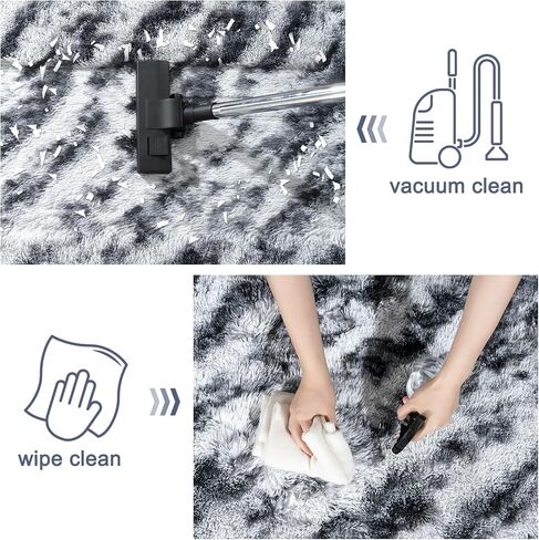 Checkered Rugs for Bedroom, 4x6 Ultra Fluffy Fuzzy Shag Area Rug for Living Room, Modern Plush Soft Upgrade Non-Slip Carpet for Girls and Kids Room Dorm Nursery Home Decor, Pink and Hot Pink in Saudi Arabia