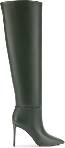 Larroodé x Jennifer Fisher Boot في Martini Green Leather in Saudi Arabia