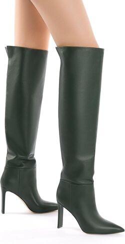 Larroodé x Jennifer Fisher Boot في Martini Green Leather in Saudi Arabia