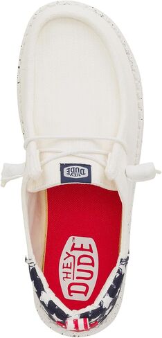 Heydude Wendy Funk Americana Stars American Flag Size 9 ، أحذية نسائية ، متسكعون للسيدات ، مريح وخفيف الوزن in Saudi Arabia