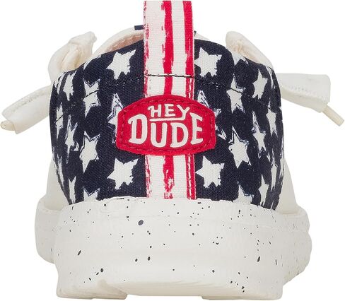 Heydude Wendy Funk Americana Stars American Flag Size 9 ، أحذية نسائية ، متسكعون للسيدات ، مريح وخفيف الوزن in Saudi Arabia