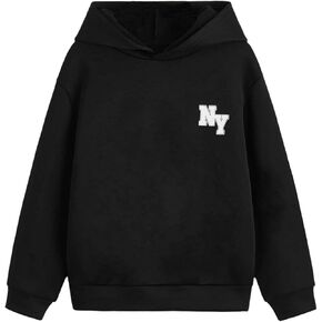 Floerns Boys Graphic Printshirt Sweatshirt Long Sleeve Drop Counter Counter Hoodie in Kuwait