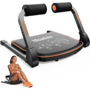 Niceday Ab Workout Equipment, Ab Machine for Stomach Workout, Ab Trainer Machine for Home, Ab Crunch Machine for Home Exercise, Sit Up Machine with Resistance Bands and 330 LBS Weight Capacity in Kuwait
