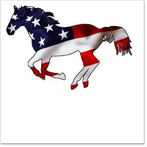 Cafepress American Horse Square Car Magnet 3 × 3 مربع مغناطيس ، شاشة المصد المغناطيسي in Saudi Arabia