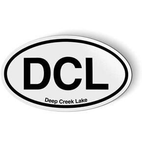 ملصقات ومحملات DCL Deep Creek Lake Oval - Car Magnet - 5 " in Kuwait