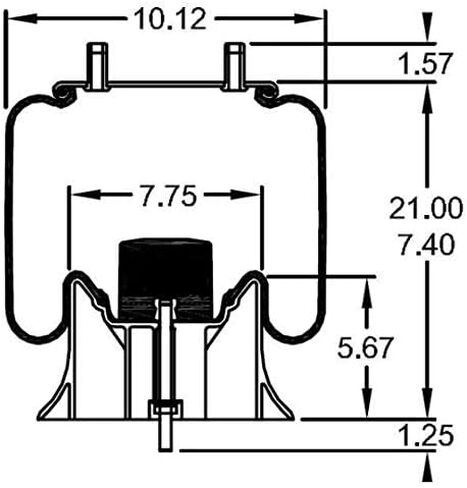 حقيبة زنبرك Air Torque Torque Torque (تحل محل Firestone 9644 ، W01-358-9644 ، Hendrickson S-23721 ، C-23721) (TR9644) in Saudi Arabia