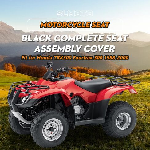 SLMOTO Motorcycle Seat for Honda, Black Complete Seat Assembly Cover Fit for Honda TRX300 Fourtrax 300 1988-2000 in Saudi Arabia