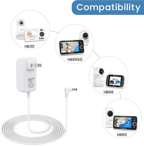 Charger for Hello Baby Monitor HB66, HB6550, HB50, 5V Replacement Power Cord in Kuwait