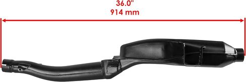 كاتم الصوت العادم Caltric متوافق مع Yamaha Warrior 350 YFM350X 1987 1988 1989 1990-2004 كاتم الصوت الكامل in Saudi Arabia