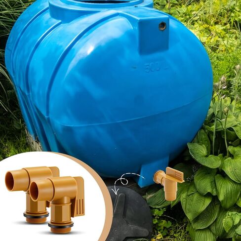 4 Pcs Polyethylene Drum Tap with EPDM Gasket 2" Polyethylene Barrel Faucet Male Polyethylene Spigot Barrel Tap Replacement for 30 & 55 Gallon Plastic or Steel Drums in Saudi Arabia