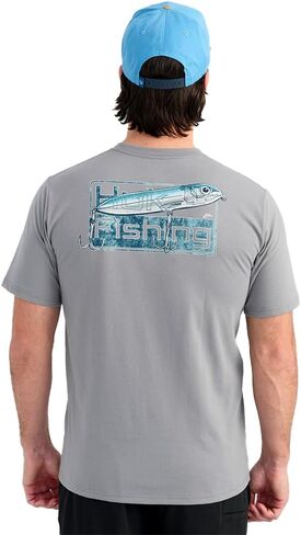 HUK Men's Kc Scott Tee, Comfortable Performance Fishing Short Sleeve T-Shirt with Chest Pocket in Saudi Arabia