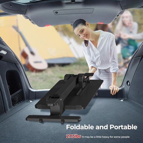 Foldable Mobile Standing Desk, 27 Inch Small Rolling Laptop Desk Height Adjustment, 90° Tiltable Bedside Table, No Assembly Needed Portable Computer Desk Workstation, White in Kuwait