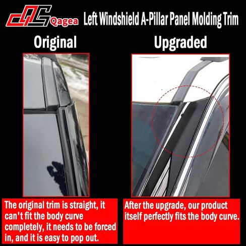 Outer & Inner Windshield A-Pillar Panel Molding Trim - Driver Left & Passenger Right Side - Compatible with 2011-2019 Ford Explorer Replaces 926-450 926-451 BB5Z-7803144-AA BB5Z-7803145-AA in Saudi Arabia