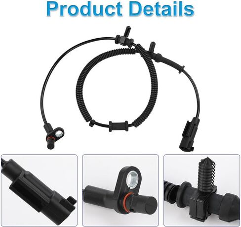 4 PCS ABS WELLE SPEED SESSORS متوافقة مع RAM 1500 3.6L V6/ 5.7L V8 2013 2014 2015 2017 2017 ، مستشعرات ABS الأمامية والخلفية ، استبدال 68170065AB ، 68053861AB in Saudi Arabia