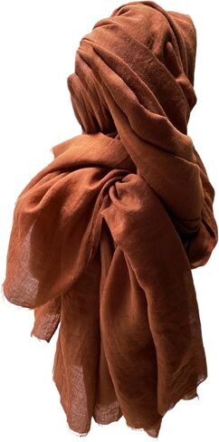 Long Casual Comfy Scarf for Chemo, Hair Loss, Alopecia Gentle Scarf for Sensitive Skin 72 x 38 inch in Saudi Arabia
