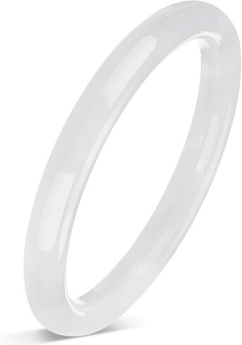 2.44 Inch Natural Jade Bangle Bracelet for Women Elegant Jade Bangle Bracelet with Box Thin Good Luck Jewelry Gift in Kuwait