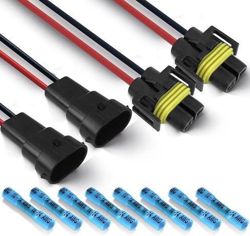 H11 H8 880 881 Male Adapter Wiring Harness Sockets Male Connector (Pack of 2) in Kuwait