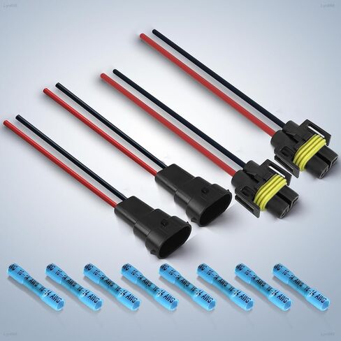 H11 H8 880 881 Male Adapter Wiring Harness Sockets Male Connector (Pack of 2) in Kuwait