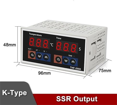 توصيل أداة التحكم في تكامل الوقت ودرجة الحرارة SSR THF-2000 AC85-AC265V 50HZ DISTRATION PID Controller K-type (SSR Output-V) in Saudi Arabia