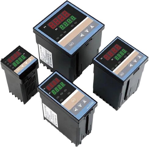 وحدة تحكم درجة حرارة PID الرقمية REX-C100 ، ناتج ترحيل الحالة الصلبة ، أداة ترموستات صناعية (الذهب) in Saudi Arabia