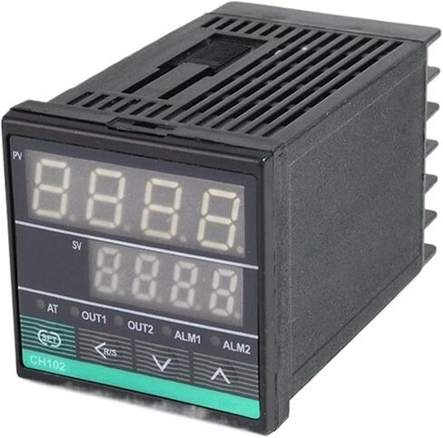 SSR/RELAY الإخراج المزدوج AC 220V ترموستات الإدخال العالمي وحدة تحكم درجة حرارة التحكم في PID الرقمية (48 × 96 مم CH402) in Saudi Arabia