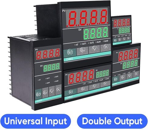 SSR/RELAY الإخراج المزدوج AC 220V ترموستات الإدخال العالمي وحدة تحكم درجة حرارة التحكم في PID الرقمية (48 × 96 مم CH402) in Saudi Arabia