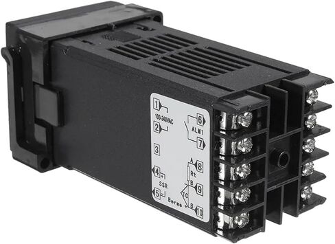 المنبه REX-C100 110V إلى 240V 0 إلى 1300 درجة تحكم درجة حرارة PID الرقمية مع مستشعر مسبار نوع K (2PCS SSR-80DA) in Saudi Arabia