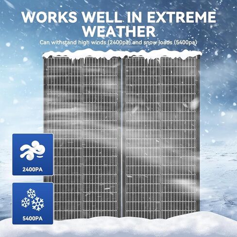 200 Watts Solar Panel Kit, 12V/24V (2PCS 100W) Monocrystalline 25% High-Efficiency 30A Charge Controller PV Module for RV, Rooftop, Boats, Trailer, Vehicle, Caravan, Off-Grid System (200W) in Kuwait