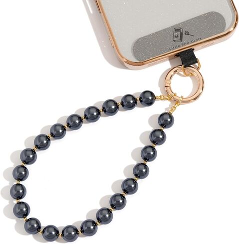 Beaded Phone Wrist Strap Pearl Lanyard Phone Charm Strap Pearl Wristlet in Kuwait