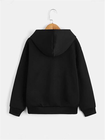 Floerns Boys Graphic Printshirt Sweatshirt Long Sleeve Drop Counter Counter Hoodie in Kuwait