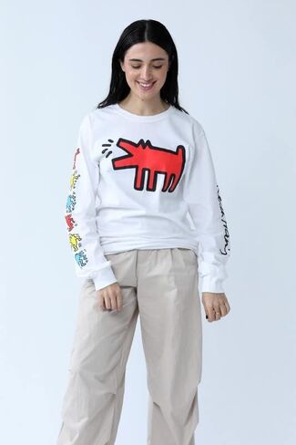 Keith Haring Iconic Artwork Long Sleeve T-Shirts for Men or Women in Saudi Arabia