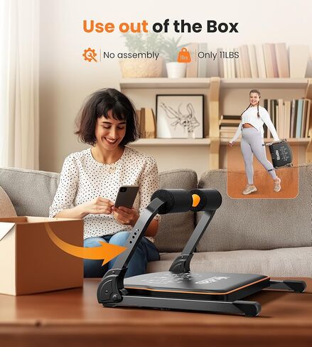 Niceday Ab Workout Equipment, Ab Machine for Stomach Workout, Ab Trainer Machine for Home, Ab Crunch Machine for Home Exercise, Sit Up Machine with Resistance Bands and 330 LBS Weight Capacity in Kuwait