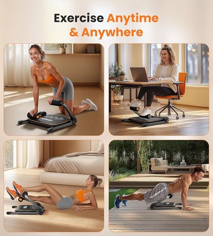 Niceday Ab Workout Equipment, Ab Machine for Stomach Workout, Ab Trainer Machine for Home, Ab Crunch Machine for Home Exercise, Sit Up Machine with Resistance Bands and 330 LBS Weight Capacity in Kuwait