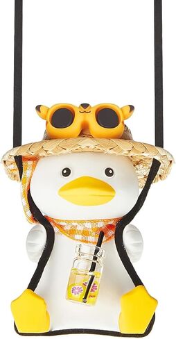 Swing Duck Car Hanging Ornament Cute Swing Duck Car Pendant Swing Duck Auto Decoration Car Rearview Mirror Pendant Rearview Mirror Decoration (Pink) in Saudi Arabia