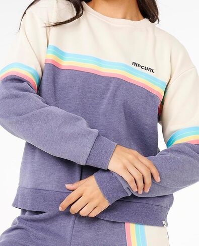 Rip Curl Women's High Tide Surf Raglan Pullover Crew Sweatshirt in Saudi Arabia