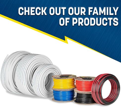 GS Power 18 AWG (مقياس الأسلاك الأمريكية) سلك تسخير بطارية القوارب البحرية المعلب OFC النحاسي المزدوج الأحمر والأسود المغلف المزدوج. طول الكابل: 200 قدم (أيضًا 100 قدم) in Kuwait