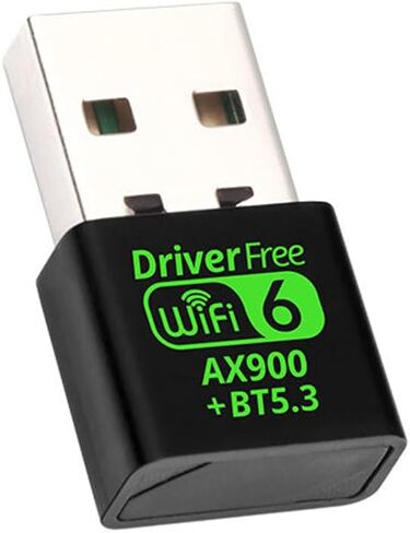 AX900Mbps USB WiFi 6 Adapter for PC, 2-in-1 Bluetooth 5.4 WiFi Adapter.2.4G/5G Dual-Band Wireless Network Transceiver Adapter for Laptop, Desktop, WPA3,Supports Windows 11/10/7. in Saudi Arabia