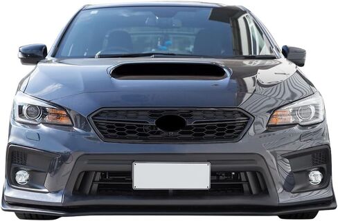 Ikon Motorsports الأمامي المصد الشفة متوافقة مع 2018-2021 سوبارو WRX STI ، S207 Style Black Pu Front Lip Finisher Under Copler Add On in Saudi Arabia