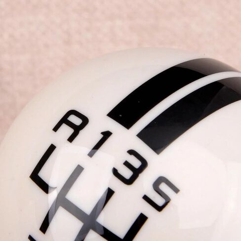 Car Gear Shift Knob 6 Speed Gear Shift Knob Manual Shifter for Ford Mustang Shelby GT500 White in Saudi Arabia