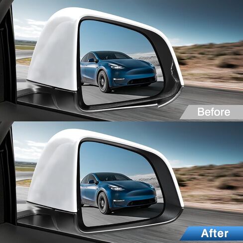 Rearview Mirror Housing Frame Left/Right for Tesla Model Y 2020 2021 2022 2023(Black-Right) in Saudi Arabia