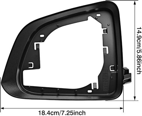Rearview Mirror Housing Frame Left/Right for Tesla Model Y 2020 2021 2022 2023(Black-Right) in Saudi Arabia
